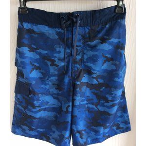 NWT, Balboa Swimwear, Size Small, Board Shorts, Navy Camo Print